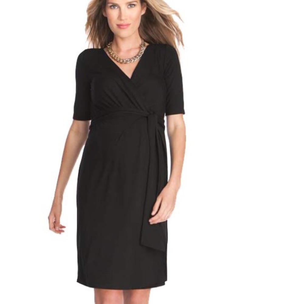 NWT Seraphine Maternity Nursing Wrap Dress 10 Med