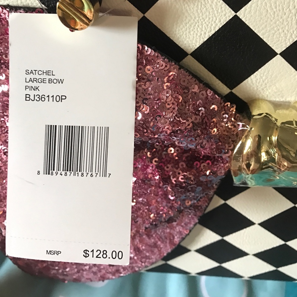 BETSEY JOHNSON LARGE BOW SATCHEL - Picture 2 of 5