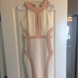 Cream and white dress