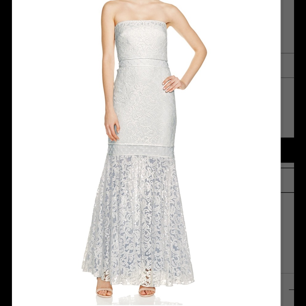 Strapless Lace Gown