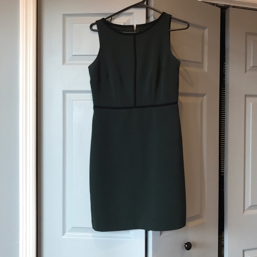 Olive green sheath dress from Ann Taylor Loft
