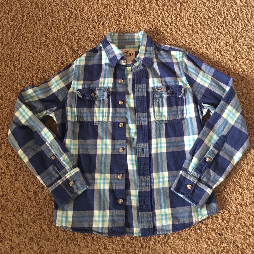 Plaid Hollister Button-Down Top