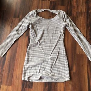 Striped body icon dress