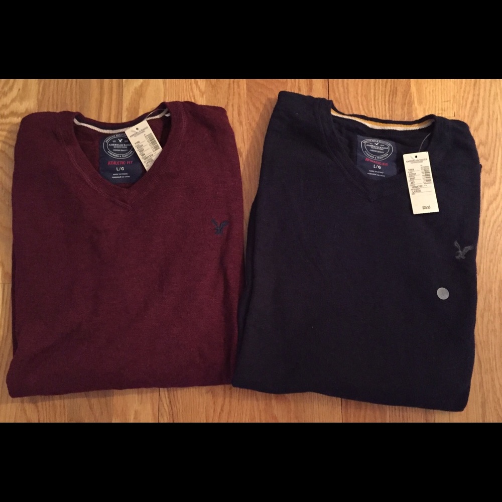 NWT Bundle of two American Eagle V- neck sweaters