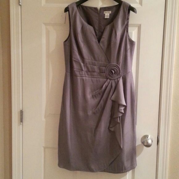 Glossed Platinum Cocktail Dress - Picture 1 of 4