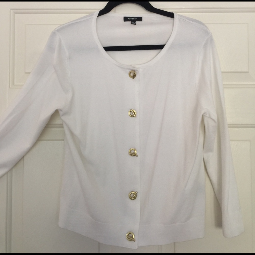 NEW white cardigan!