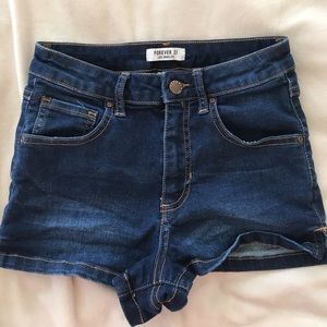 Forever 21 shorty short jean shorts