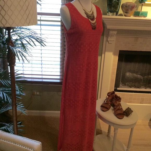 Xhilaration Dresses & Skirts - Coral Maxi Sundress Dress🎉SALE🎉