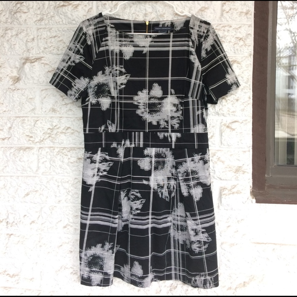 Black and White French Connection dress