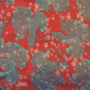 Lularoe leggings gold fish