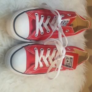 LIKE NEW, ADORABLE, FUN RED CONVERSE