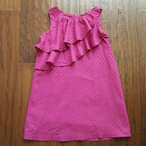 Tea Swiss Dot Ruffle Dress