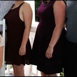 Urban outfitters maroon dress.