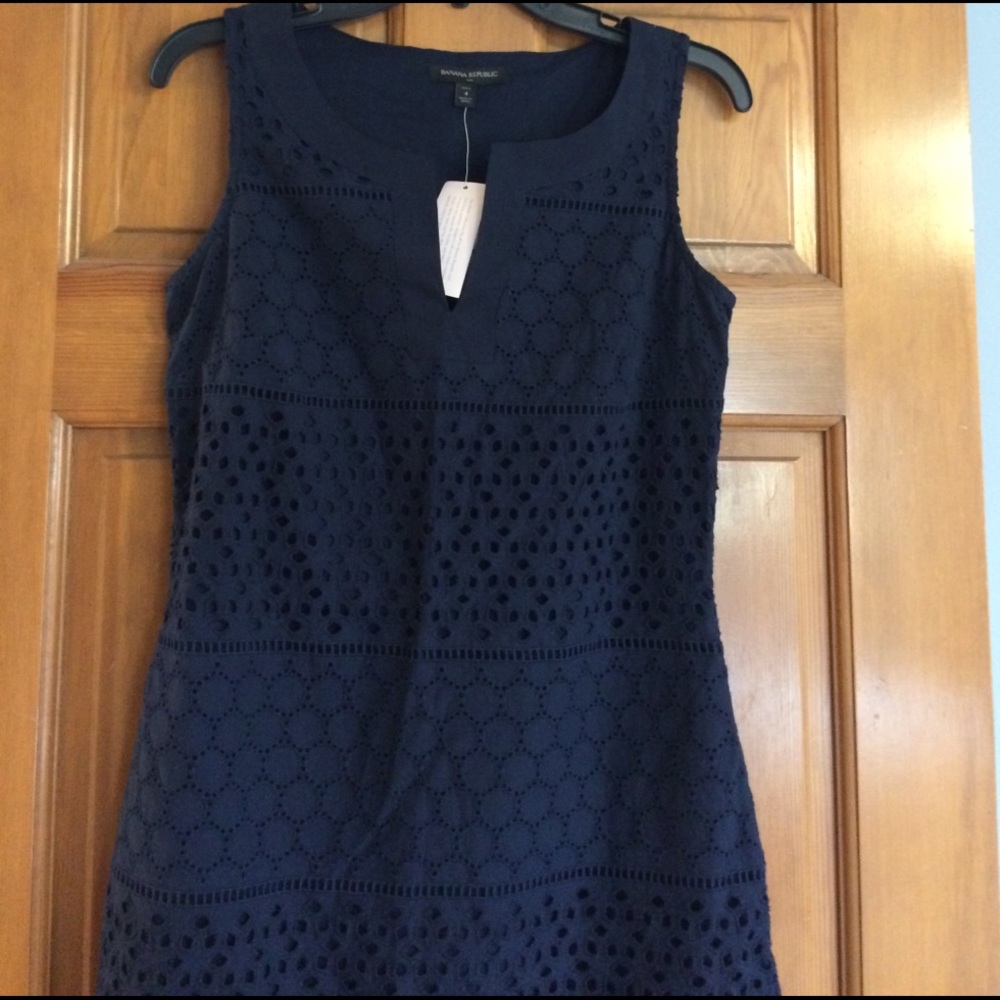 Navy 4P dress from banana republic. - Picture 1 of 4