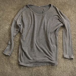 Light brown ribbed sweater