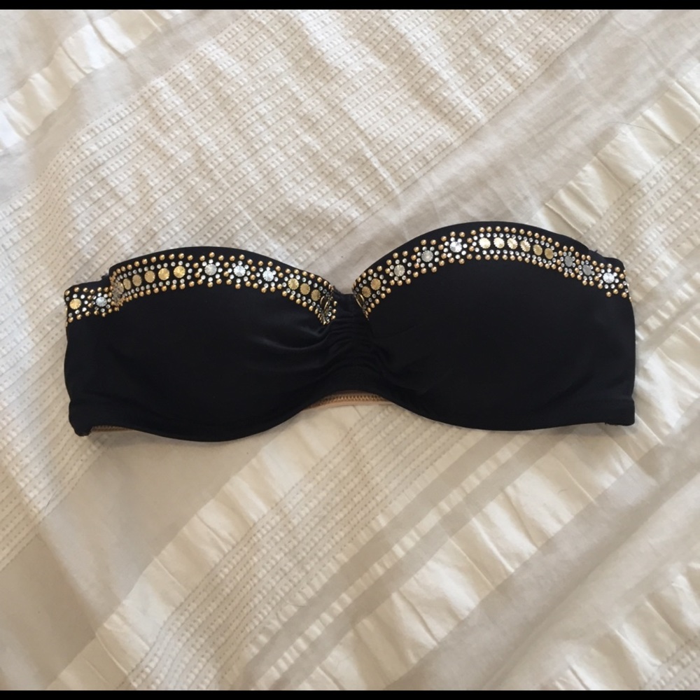 VS Black Bandeau Bikini Top