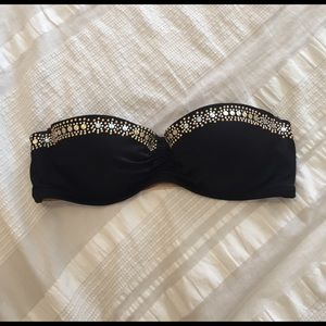 VS Black Bandeau Bikini Top