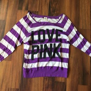 Striped purple top from Victoria secret