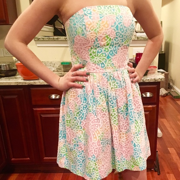 Lilly Pulitzer Strapless Dress - Picture 2 of 4