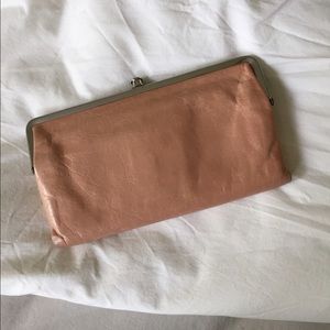 Peach/Pale Pink Hobo Wallet