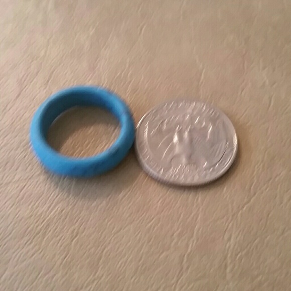 Faux turquoise bracelet and ring set - Picture 3 of 3