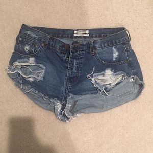 High waisted shorts