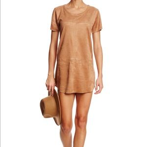 Brown Suede Mini Dress