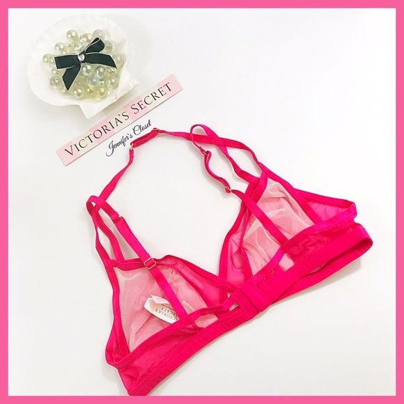 •Victoria’s Secret• Mesh Halter layered bralette - Picture 2 of 2