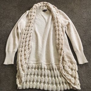Cream colored sweater/cardigan