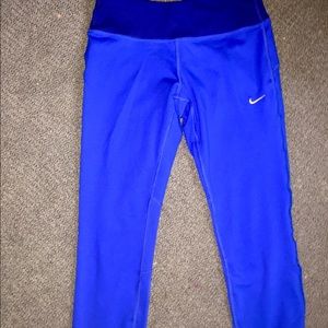 Nike DriFit for SoulCycle cobalt blue leggings