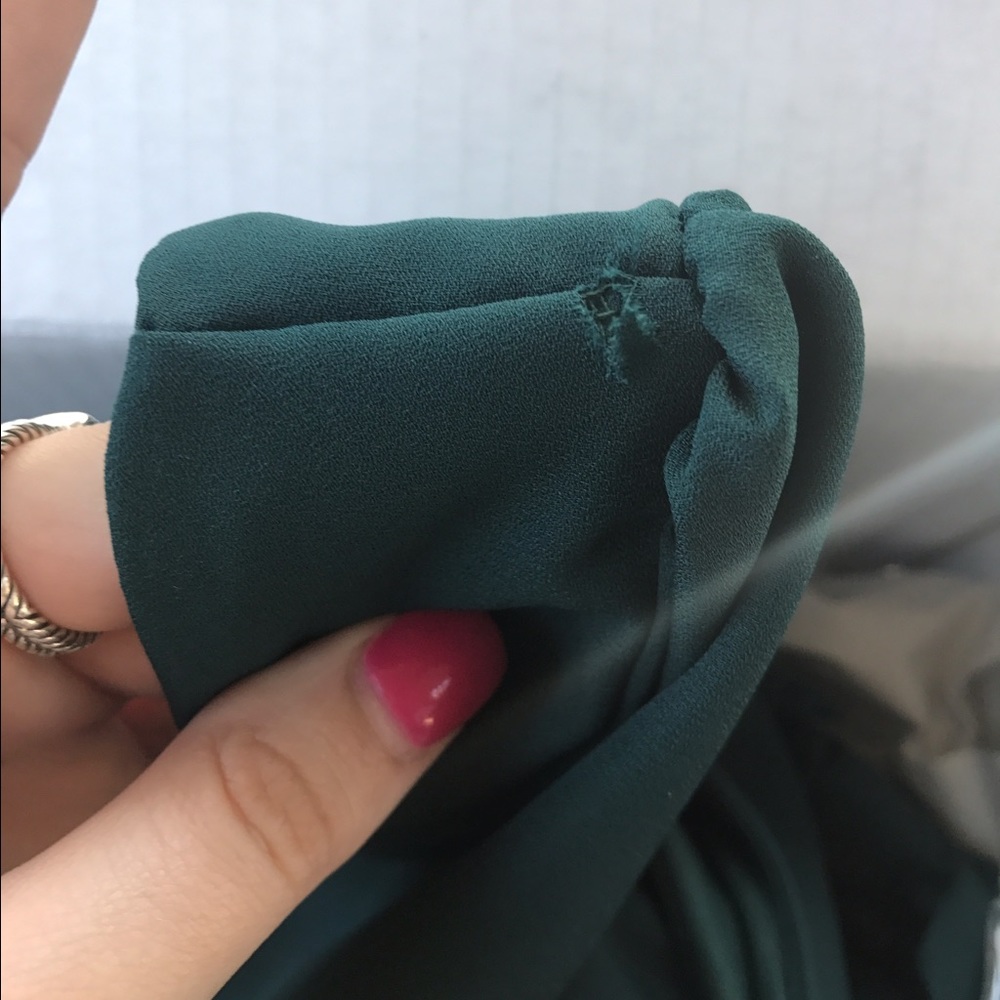 Defect on Green Dress