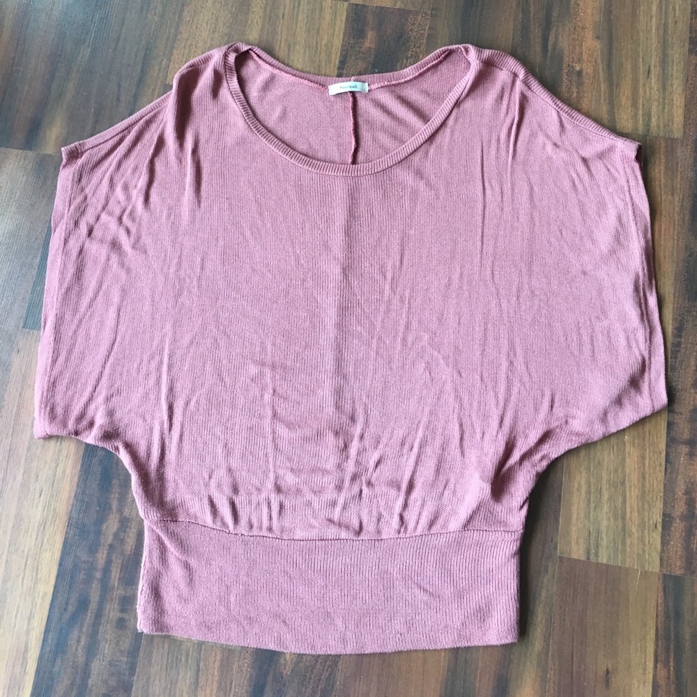 Pink flowy top