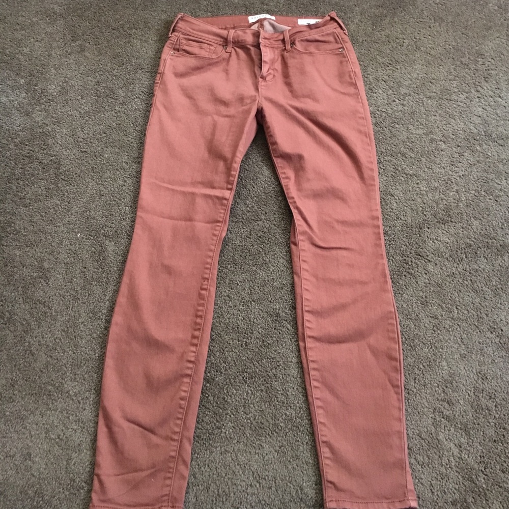 Burnt orange jeggings