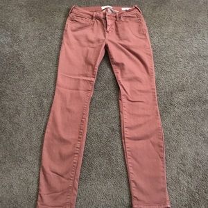Burnt orange jeggings