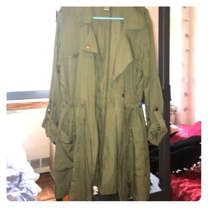 Loft olive green lightweight coat