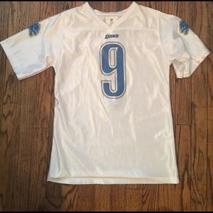 NFL girls lions jersey size XL in blue and white