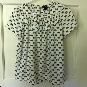 J. Crew bow top