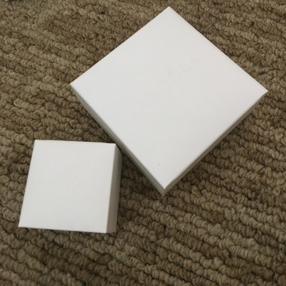 PANDORA BOXES, 7 charm boxes and 1 bracelet box