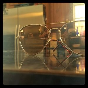 Gold Framed, Gold Mirrored Aviators