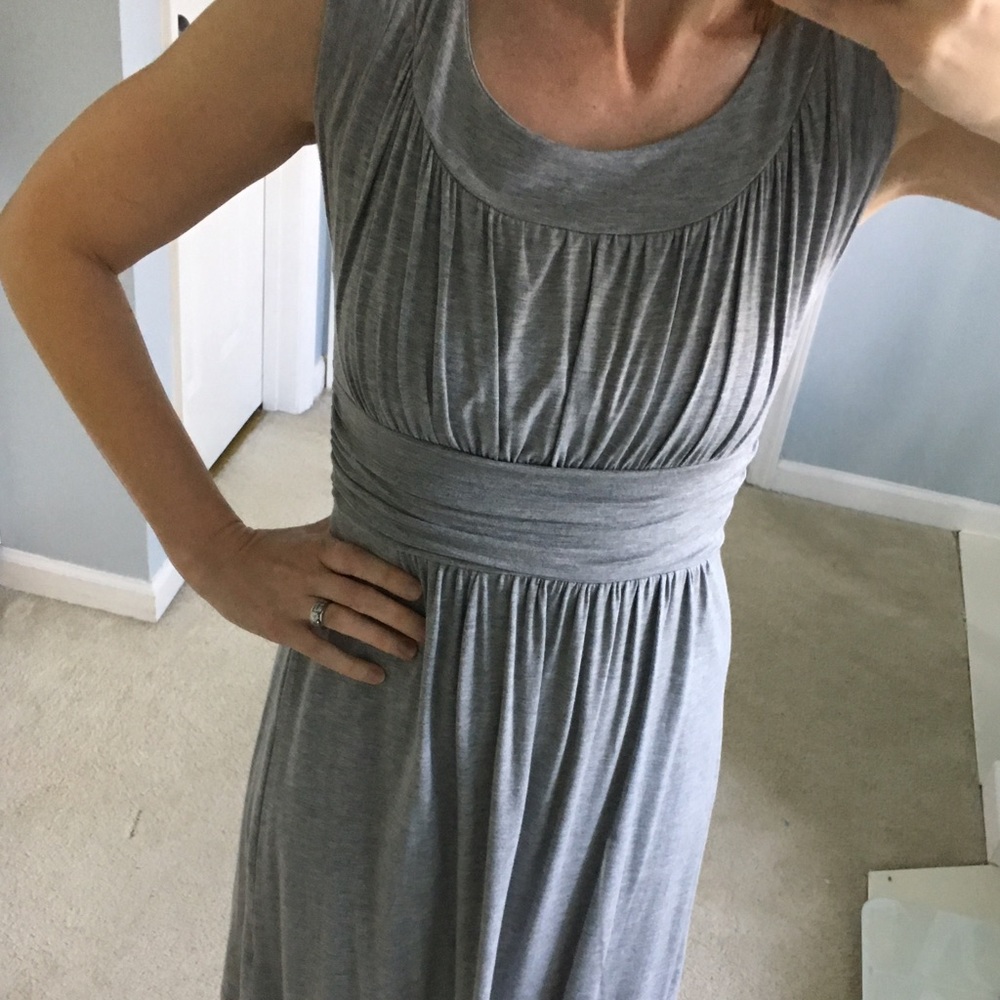 Gray Empire Waist Dress