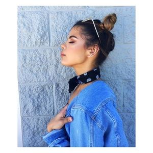 Black Bandana festival choker neckerchief