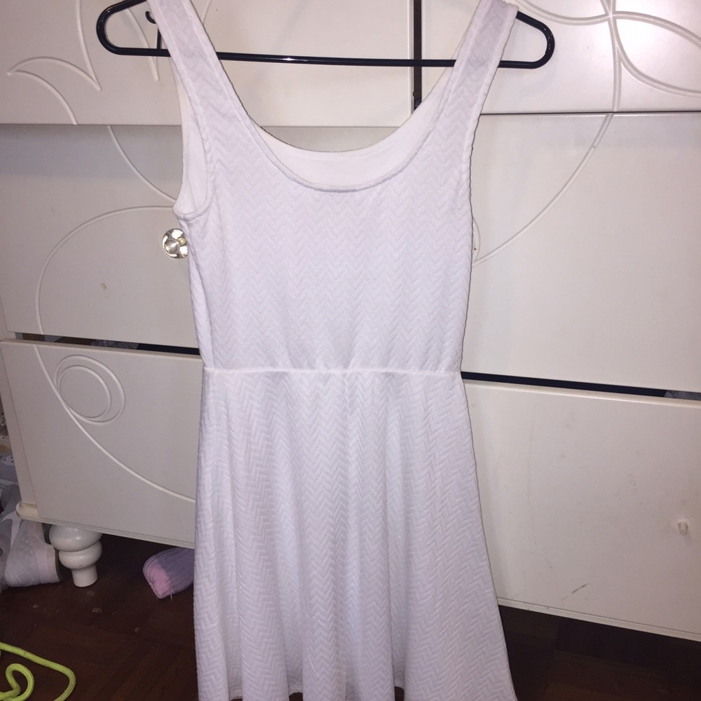 White mini dress