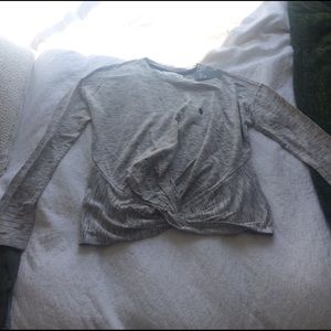 NWT A&F Active Long Sleeve Shirt w Knot / Tie