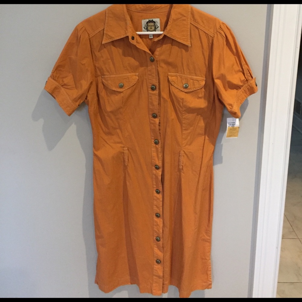 NWT cute snap-down dress.
