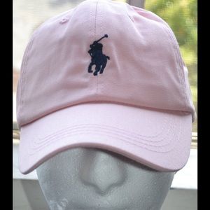 Ralph Lauren pink strapback hat