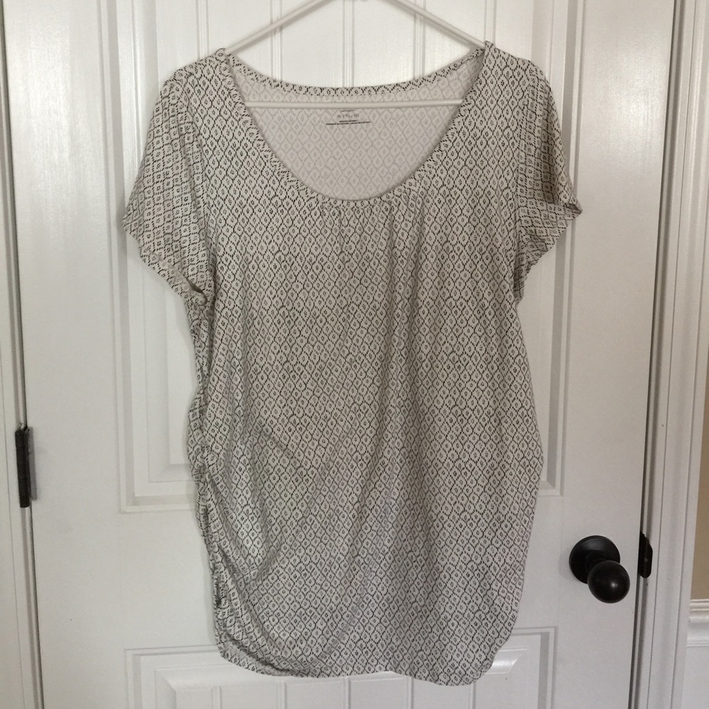 Motherhood Maternity Short Sleeve tunic shirt XL