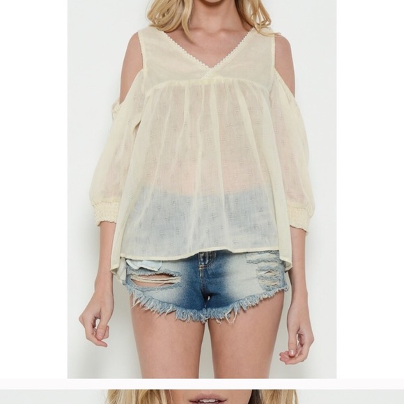 NOW IN Cold shoulder Blouseq - Picture 3 of 3