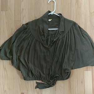 Free People Cropped tie top