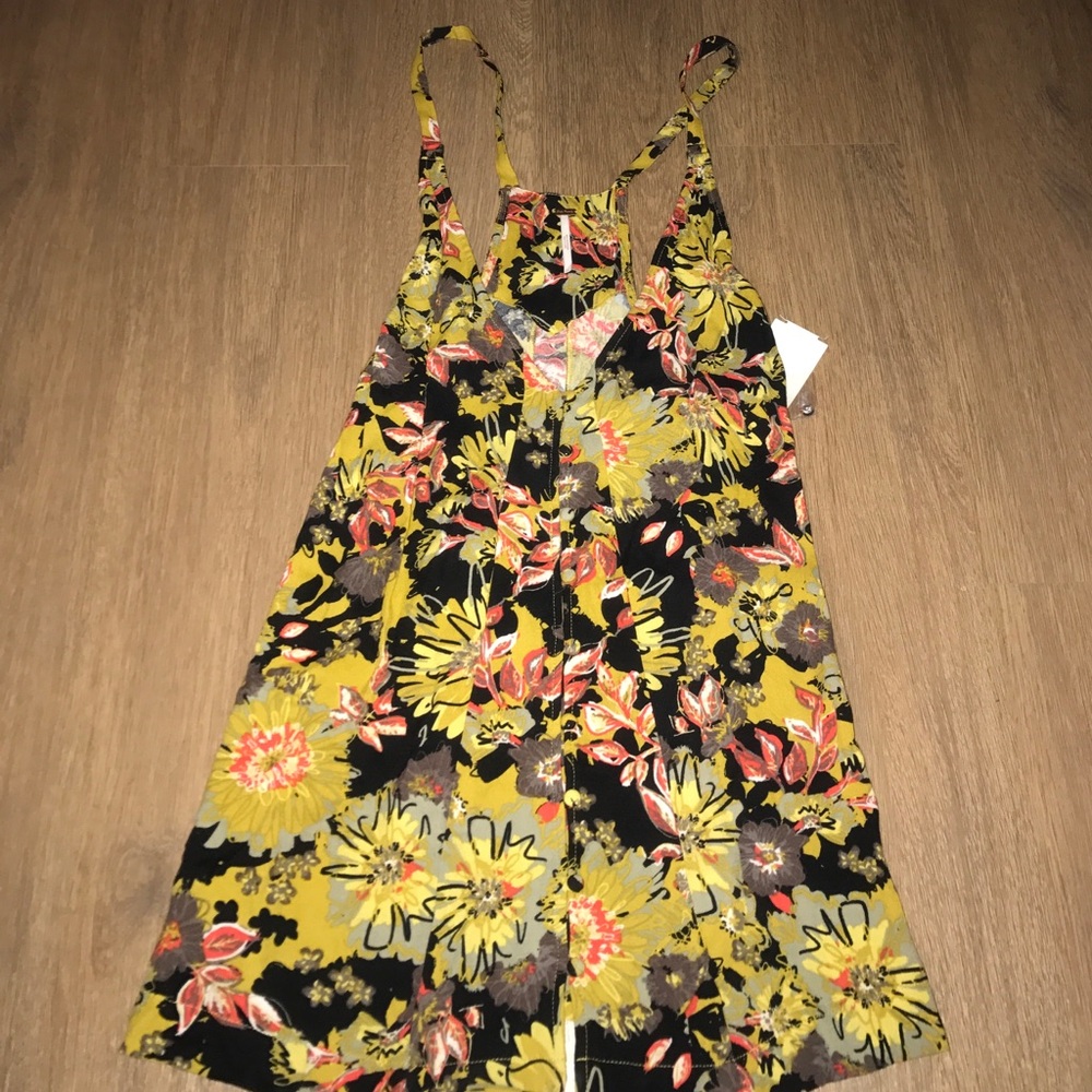 Free People Jump & Jive Floral Jumper Dress Tunic - Picture 4 of 7
