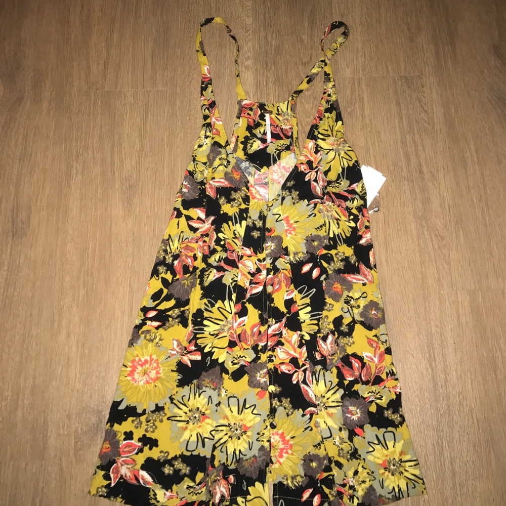 Free People Jump & Jive Floral Jumper Dress Tunic - Picture 5 of 7